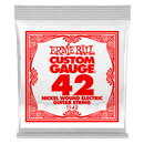 Corde de guitare électrique Ernie Ball 1142EB en nickel enroulé, calibre personnalisé, 0,042