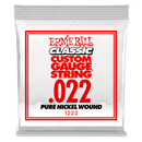 Ernie Ball 1222EB Classic Pure Nickel Wound Custom Gauge Electric Guitar String - 0.022