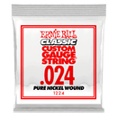 Ernie Ball 1224EB Classic Pure Nickel Wound Custom Gauge Electric Guitar String - 0.024