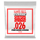 Ernie Ball 1226EB Classic Pure Nickel Wound Custom Gauge Electric Guitar String - 0.026