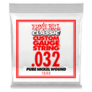 Ernie Ball 1232EB Classic Pure Nickel Wound Custom Gauge Electric Guitar String - 0.032