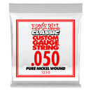 Ernie Ball 1250EB Classic Pure Nickel Wound Custom Gauge Electric Guitar String - 0.050