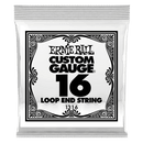 Ernie Ball 1316EB 6-Pack Loop End Stainless Steel Plain Banjo or Mandolin Guitar Strings - 0.016