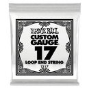 Ernie Ball 1317EB 6-Pack Loop End Stainless Steel Plain Banjo or Mandolin Guitar Strings - 0.017