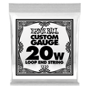 Ernie Ball 1320EB 6-Pack Loop End Stainless Steel Plain Banjo or Mandolin Guitar Strings - 0.020