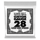 Ernie Ball 1328EB 6-Pack Loop End Stainless Steel Plain Banjo or Mandolin Guitar Strings - 0.028