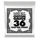 Ernie Ball 1336EB 6-Pack Loop End Stainless Steel Plain Banjo or Mandolin Guitar Strings - 0.036