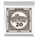 Ernie Ball 1420EB 6 pack Earthwood 80/20 Bronze Acoustic Guitar Strings - 0,020
