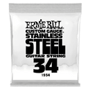 Ernie Ball 1934EB Custom Gauge Stainless Steel Wound Electric Guitar String - 0.034