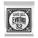 Ernie Ball 10232EB 6-Pack Everlast Coated Phosphor Bronze Acoustic Guitar Strings - 0.032