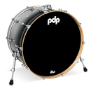 PDP PDCM1424KKSB Concept Maple Lacquer Grosse caisse 14" x 24" - Argenté à noir fondu