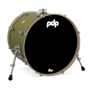 PDP PDCM1822KKSO Concept Maple Finish Ply Bass Drum (Satin Olive) - 18" x 22"