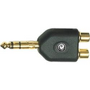 Planet Waves PW-P047F Male 1/4" Stereo To Female RCA Adapter - Red One Music