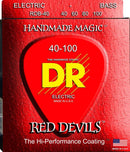DR Handmade Strings RDB-40 Red Devils Coated Bass Strings - Light (40-100)