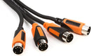 Roland RMIDI-B10-DUAL Black Series Dual MIDI Cable - 10' - Red One Music