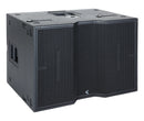 Axiom SW215FA Système de caisson de basses à traitement CORE alimenté par passe-bande et collecteur à très haut rendement - 2 x 15" (version volante)