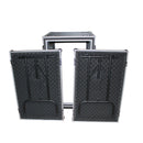 ProX T-16RSP24DST Boîtier d'ampli/rack vertical antichoc 16U avec deux tables latérales et 4 roulettes