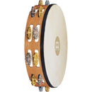 Meinl TAH2M-SNT Recording-Combo Goat-Skin Wood Tambourine - Dual-Alloy Jingles