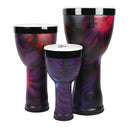 Toca TSSND-3PCWP-FT Sympatico™ Djembés gigognes têtes accordables, lot de 3 (Woodstock violet)