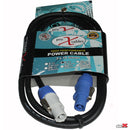 ProX XC-PWC14-06 14 AWG haute performance powerCON® Link gris mâle vers PowerCON® bleu mâle - 6 pieds