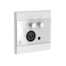 Audac WP210 Panneau mural universel Microphone et entrée ligne (Blanc)