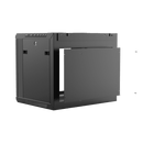 Caymon WPR409R/B 19" Wall Mount Rack For 9 Units With Removable Back (Black)