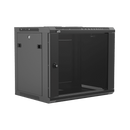 Caymon WPR409R/B 19" Wall Mount Rack For 9 Units With Removable Back (Black)