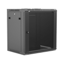 Caymon WPR412R/B Support mural 19" pour 12 unités avec dos amovible (noir)
