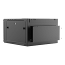 Caymon WPR606R/B Support mural 19" pour 6 unités avec dos amovible (noir)