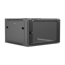 Caymon WPR606R/B Support mural 19" pour 6 unités avec dos amovible (noir)