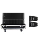 ProX X-RCF-HDL30A LAX2W pour haut-parleur Line Array RCF HDL 30-A Flight Case avec roulettes (peut contenir 2 haut-parleurs)