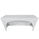Prox x-st6w 6 pi. Ouvrez le couvercle de table en spandex / Scrim (blanc)