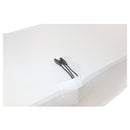 Prox x-st6w 6 pi. Ouvrez le couvercle de table en spandex / Scrim (blanc)