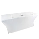 Prox x-st6w 6 pi. Ouvrez le couvercle de table en spandex / Scrim (blanc)