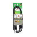 ProX XC-DP03 Unbalanced Dual 1/4" TS-M to Dual 1/4" TS-M High Performance Audio Cable - 3 Ft.