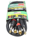 ProX XC-DPR05 5 pieds. Câble audio haute performance asymétrique double 1/4" TS-M vers double RCA-M