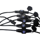 ProX XC-MEP12-326 120VAC NEMA 15 Male to 6 Socket Female Power-Extension Cord 12-3 AWG (Black) - 32 Ft.