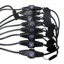 ProX XC-MEP12-529 12/3AWG 120VAC Male to 9 Female Socket Outlets Black Power-Extension Cord W-Covers - 52ft