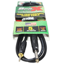 ProX XC-MP05 5 Ft. Unbalanced TRS-M Mini 1/8" to TS-M High Performance Audio Cable