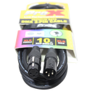 ProX XCP-DMX10 10 pieds. Câble Premium DMX XLR3-M vers XLR3-F