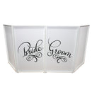 ProX XF-SBRGR20X2 Bride and Groom Facade Enhancement Scrims (Black Script on White)