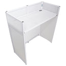 ProX XF-VISTAWHMK2 Vista DJ Booth Facade Table Station - White