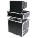 ProX X-RCF-HDL10AX2W convient pour 2 haut-parleurs Line Array RCF HDL 10-A Flight Case avec roues de 4 pouces