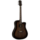 Luna ART VINTAGE Acoustic/Electric Guitar (Distressed Vintage Brownburst)