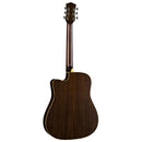 Luna ART VINTAGE Acoustic/Electric Guitar (Distressed Vintage Brownburst)