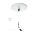 Audio-Technica ATND933AH Microphone suspendu à condensateur cardioïde avec module d'alimentation de sortie réseau Dante™ - Directivité hypercardioïde, 100°