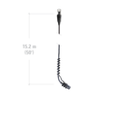Audio-Technica ATND933AH Microphone suspendu à condensateur cardioïde avec module d'alimentation de sortie réseau Dante™ - Directivité hypercardioïde, 100°