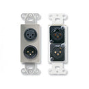 RDL DS-XLR2 XLR Male and Female Decora Wall Plate