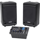 Samson EXPEDITION XP300B 6" 2-Way 300W All-In-One Portable Bluetooth-Enabled Stereo PA System - Red One Music