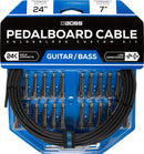 Kit de câble à pédalboard sans soudale Boss BCK-24 avec 24 connecteurs, 24 pieds